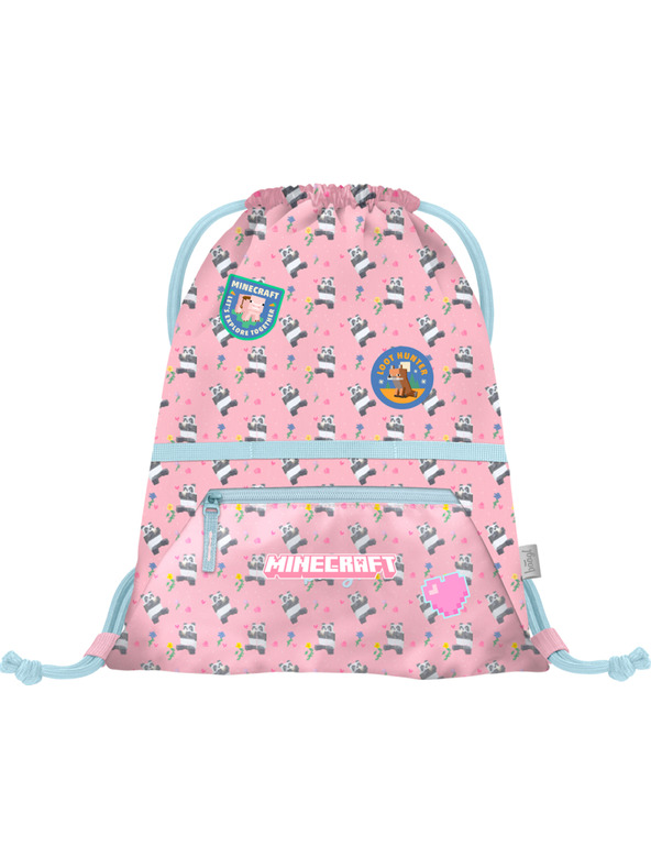 BAAGL  BAAGL Sáčok s kapsou Minecraft Panda