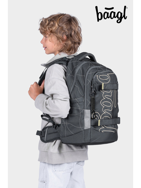BAAGL  BAAGL Školský batoh Skate Max Wave GRS