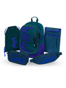 BAAGL  BAAGL SET 5 Core Logo modrý: batoh, penal, sáčok, ledvinka, obal na notebook GRS