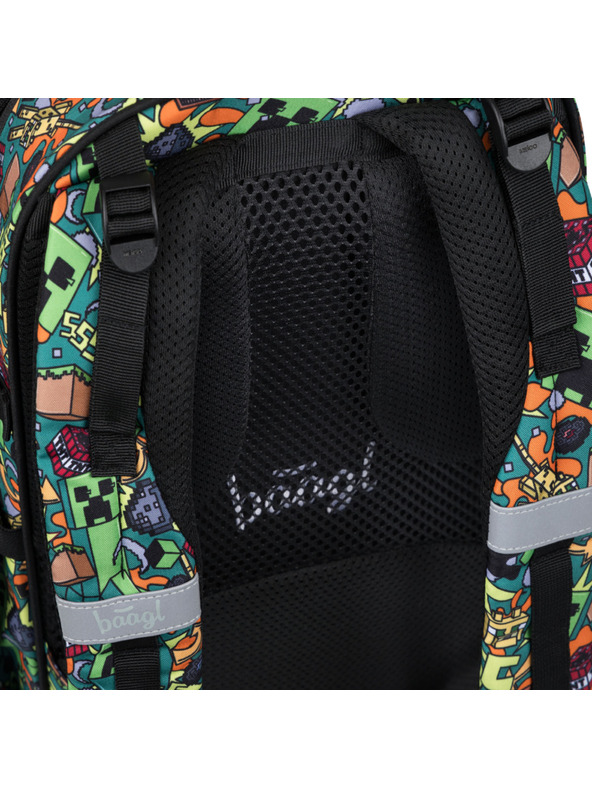 BAAGL  BAAGL Školský batoh Skate Minecraft Chaos