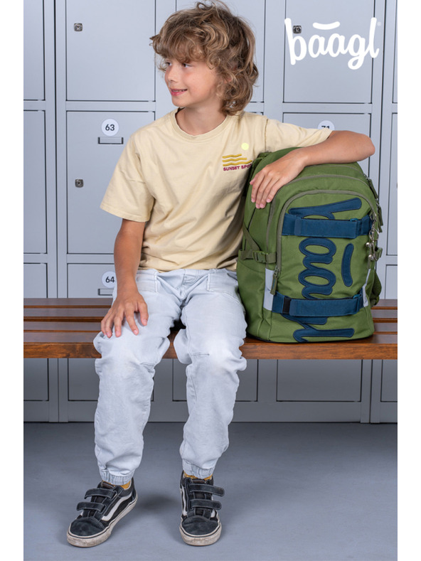 BAAGL  BAAGL Školský batoh Skate Olive GRS