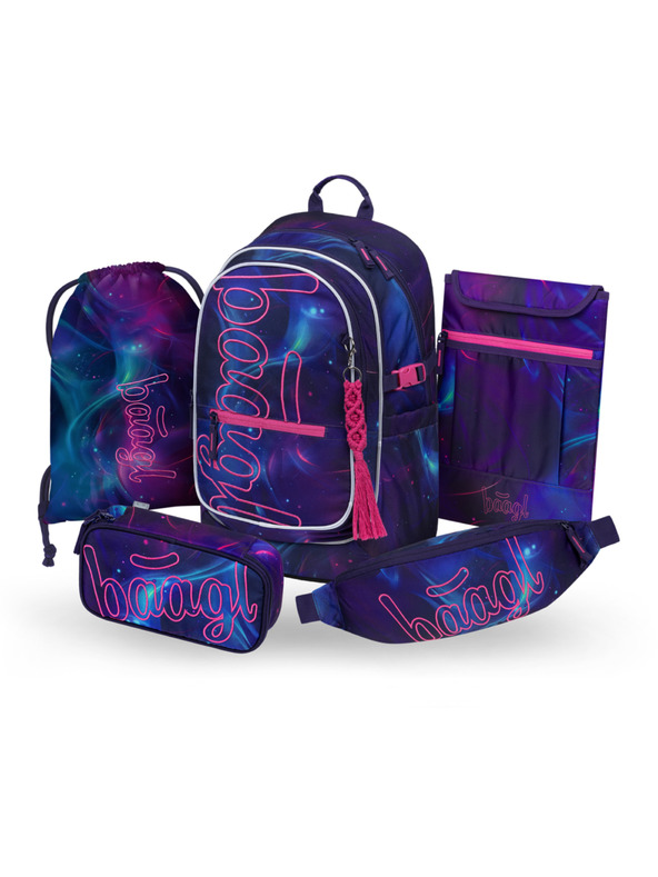 BAAGL  BAAGL SET 5 Core Nova: batoh, peračník, vrecko, ledvinka, obal na notebook GRS