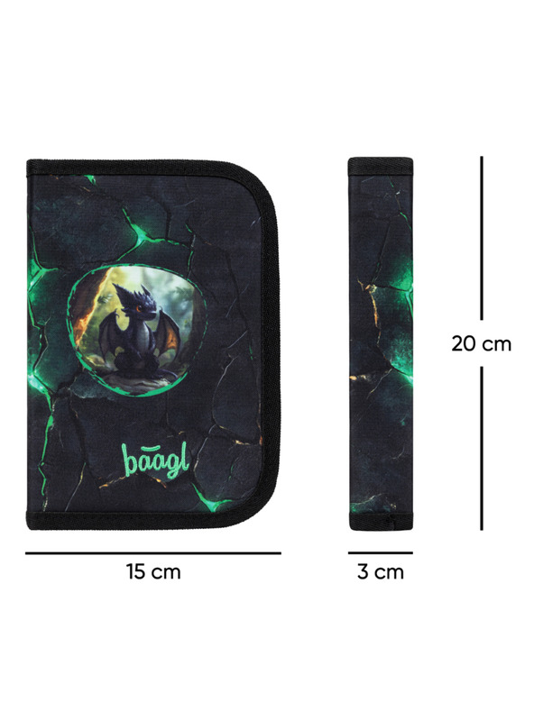 BAAGL  BAAGL SET 3 Zippy Draci: aktovka, peračník, vrecko