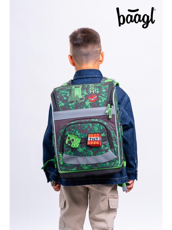 BAAGL  BAAGL Školská aktovka Zippy Plus Minecraft Boom