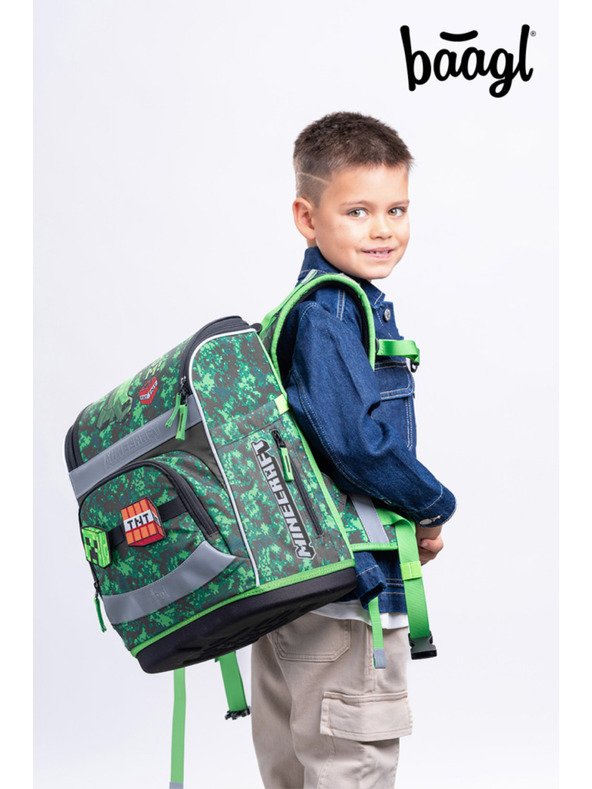 BAAGL  BAAGL Školská aktovka Zippy Plus Minecraft Boom