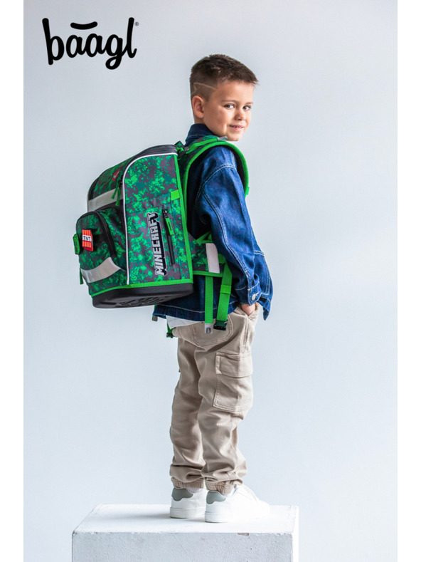 BAAGL  BAAGL Školská aktovka Zippy Plus Minecraft Boom