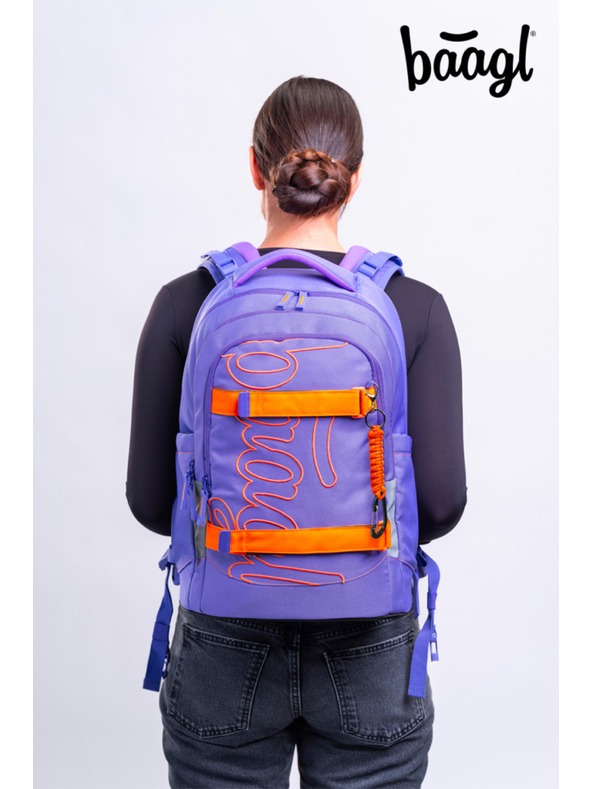 BAAGL  BAAGL SET 3 Skate Max Orange: batoh, peračník, vrecko GRS