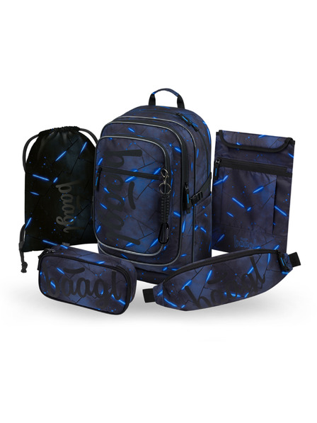 BAAGL  BAAGL SET 5 Cubic Flash: batoh, peračník, vrecko, ledvinka, obal na notebook GRS