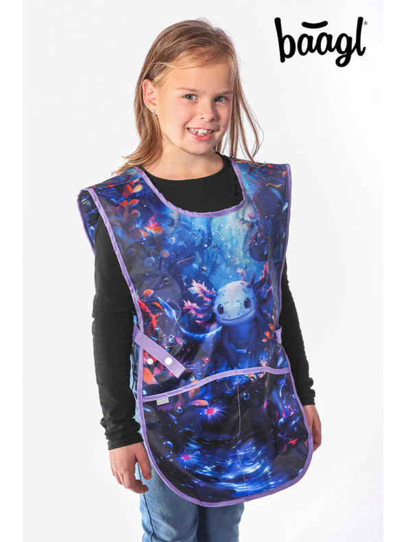 BAAGL  BAAGL SET 5 Ergo Axolotl: aktovka, peračník, vrecko, zástena, peňaženka