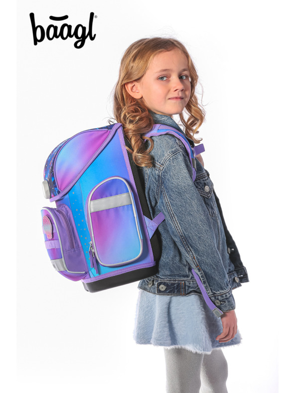 BAAGL  BAAGL SET 5 Ergo Axolotl: aktovka, peračník, vrecko, zástena, peňaženka