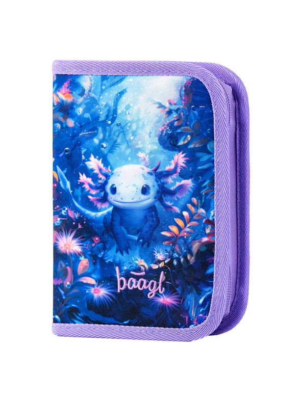 BAAGL  BAAGL SET 5 Ergo Axolotl: aktovka, peračník, vrecko, zástena, peňaženka