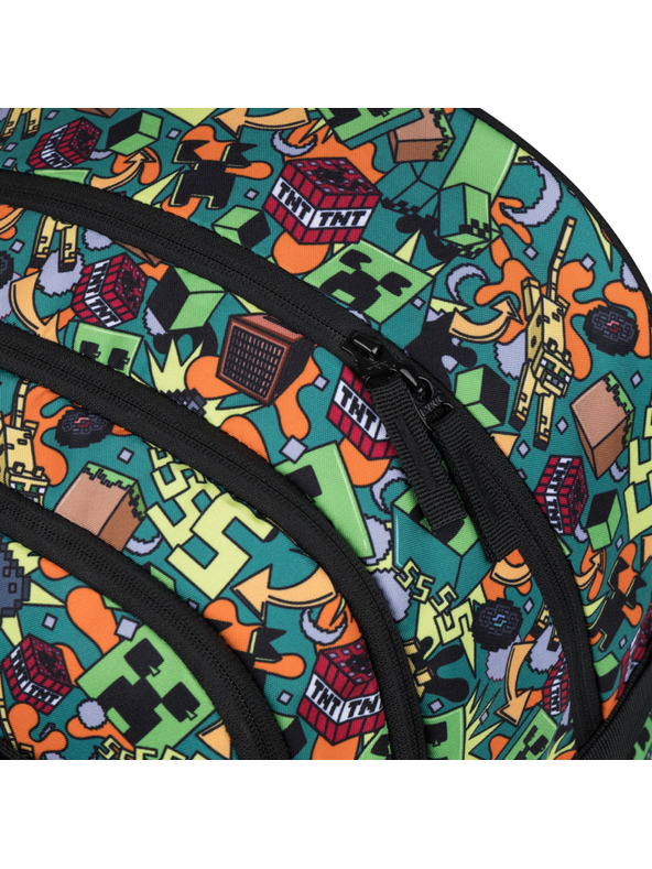 BAAGL  BAAGL SET 3 Skate Minecraft Chaos: batoh, peračník, vrecko