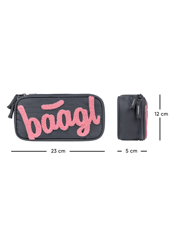BAAGL  BAAGL Školský peračník puzdro Logo ružový GRS