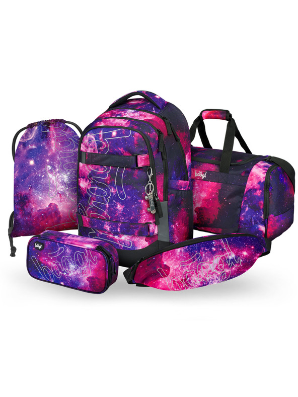 BAAGL  BAAGL SET 5 Skate Max Galaxy: batoh, peračník, vrecko, športová taška, pás GRS