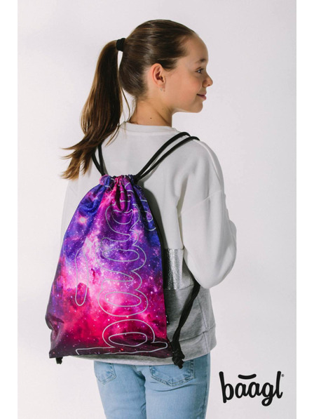 BAAGL  BAAGL SET 5 Skate Max Galaxy: batoh, peračník, vrecko, športová taška, pás GRS