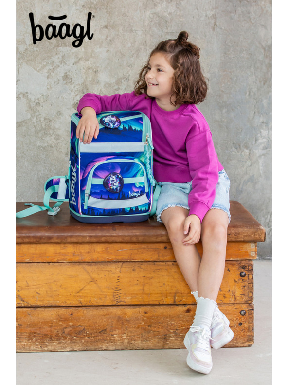 BAAGL  BAAGL SET 3 Zippy Plus Aurora: aktovka, peračník, vrecko GRS