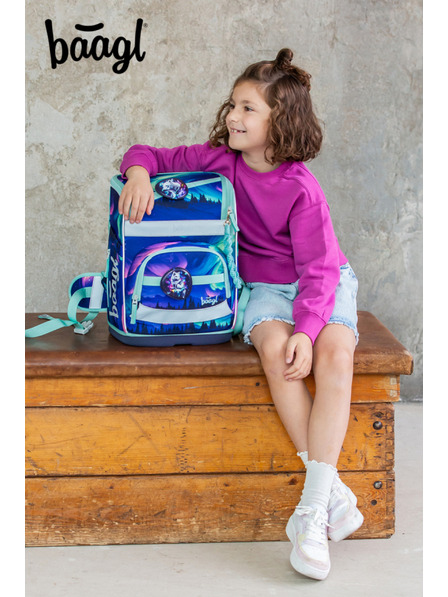 BAAGL  BAAGL SET 3 Zippy Plus Aurora: aktovka, peračník, vrecko GRS