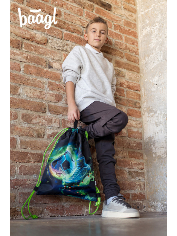 BAAGL  BAAGL SET 5 Airy Plus Futbal: batoh, peračník, vrecko, zástěra, peňaženka