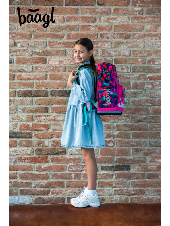 BAAGL  BAAGL SET 3 Airy Plus Plamenáci: batoh, peračník, vrecko