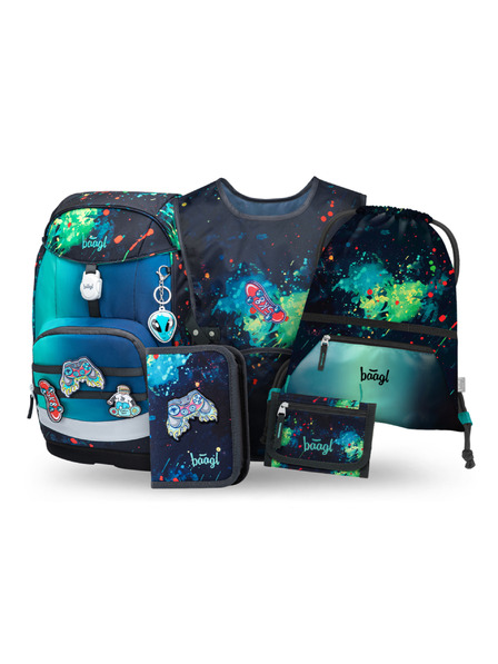 BAAGL  BAAGL SET 5 Airy Plus Chill: batoh, peračník, vrecko, zástěra, peňaženka