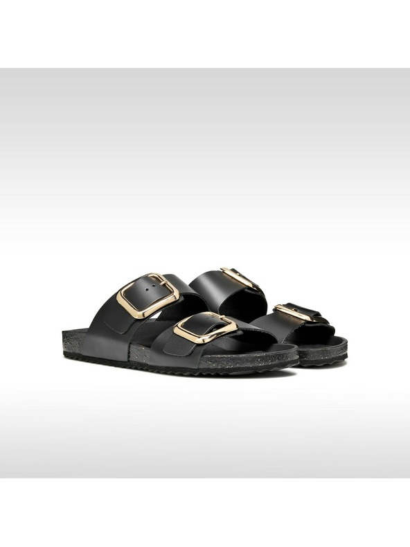 Geox Čierne dámske šľapky Geox Brionia R