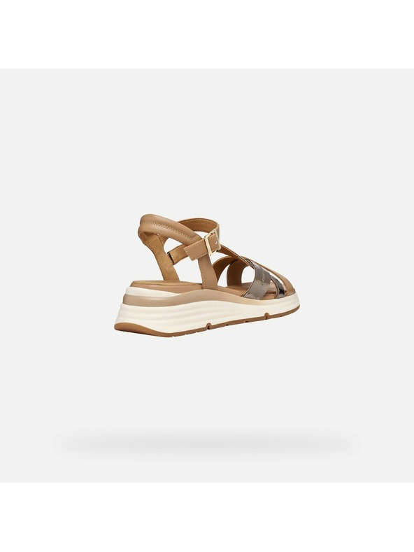 Geox Svetlohnedé dámske sandále Geox Elowynne