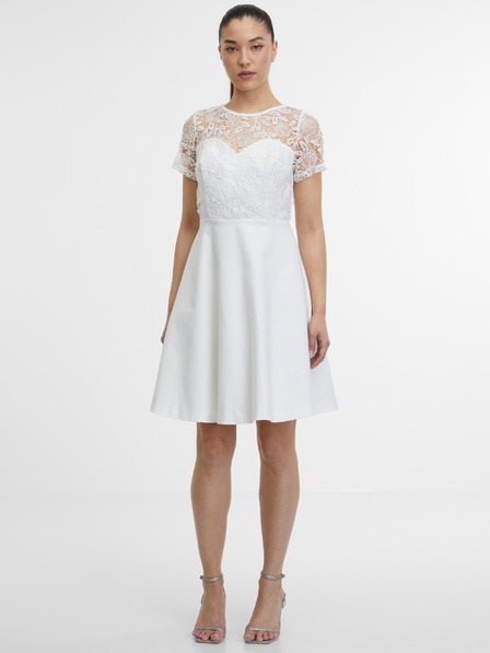 Orsay Biele dámske šaty ORSAY