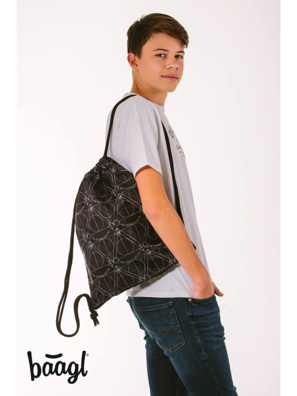 BAAGL  Čierna taška Baagl Skate Harry Potter Relikvia smrti