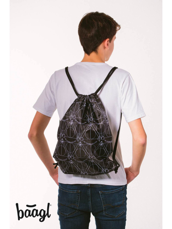 BAAGL  Čierna taška Baagl Skate Harry Potter Relikvia smrti