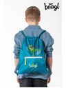 BAAGL  Zelené vrecko s vreckom Baagl T-Rex