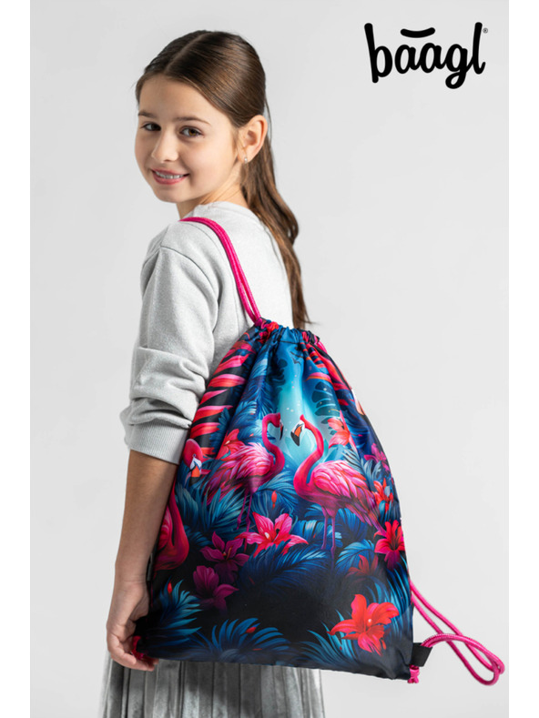BAAGL  Ružová taška Baagl Plameniaci