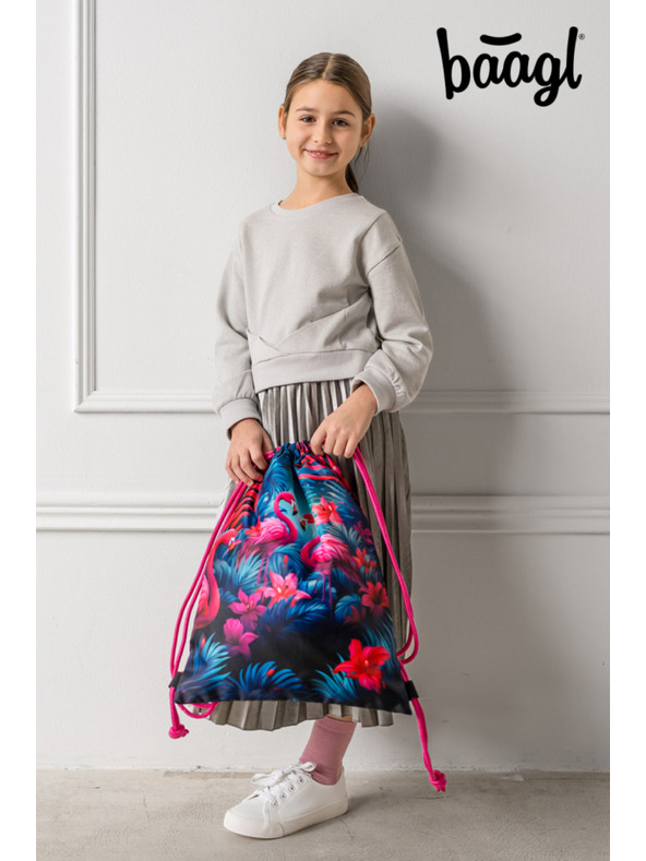 BAAGL  Ružová taška Baagl Plameniaci