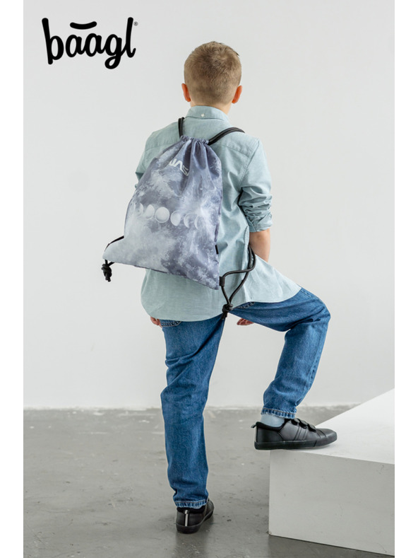 BAAGL  Sivá taška Baagl NASA Grey