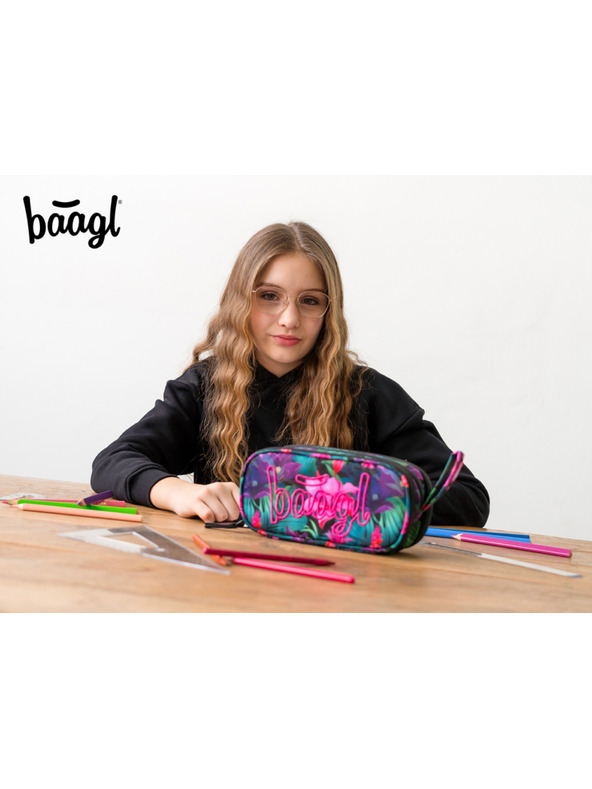 BAAGL  Ružový študentský penál Baagl Paradise