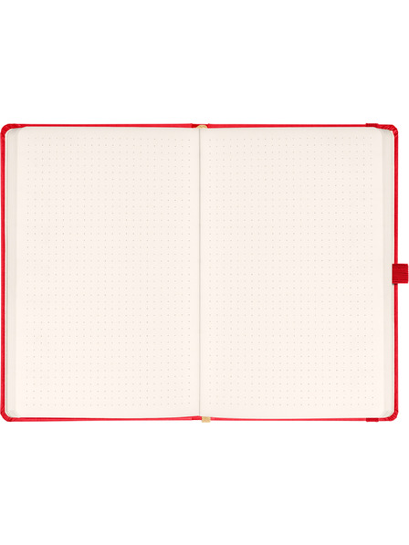 NOTIQUE NOTIQUE Poznámky aprint, červené, bodkované, 15 x 21 cm BAAGL