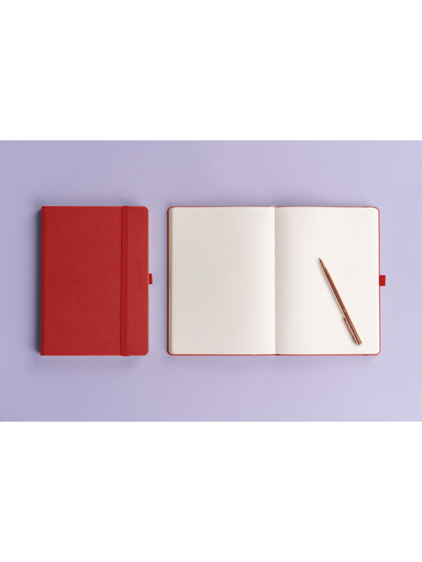 NOTIQUE NOTIQUE Poznámky aprint, červené, bodkované, 15 x 21 cm BAAGL