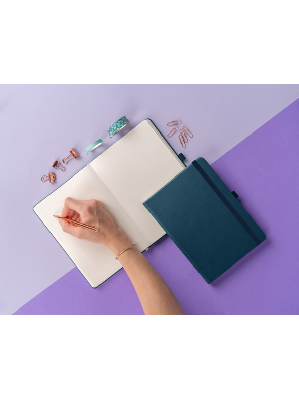 NOTIQUE NOTIQUE Notes Aprint Neo, modrá, bodkovaná, 15 x 21 cm