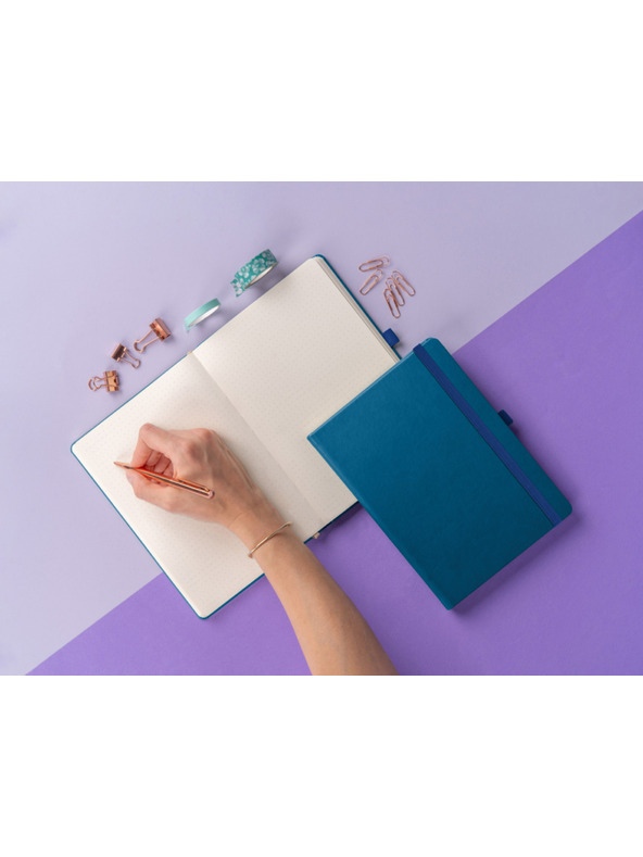 NOTIQUE NOTIQUE Poznámky, modré, bodkované, 15 x 21 cm BAAGL