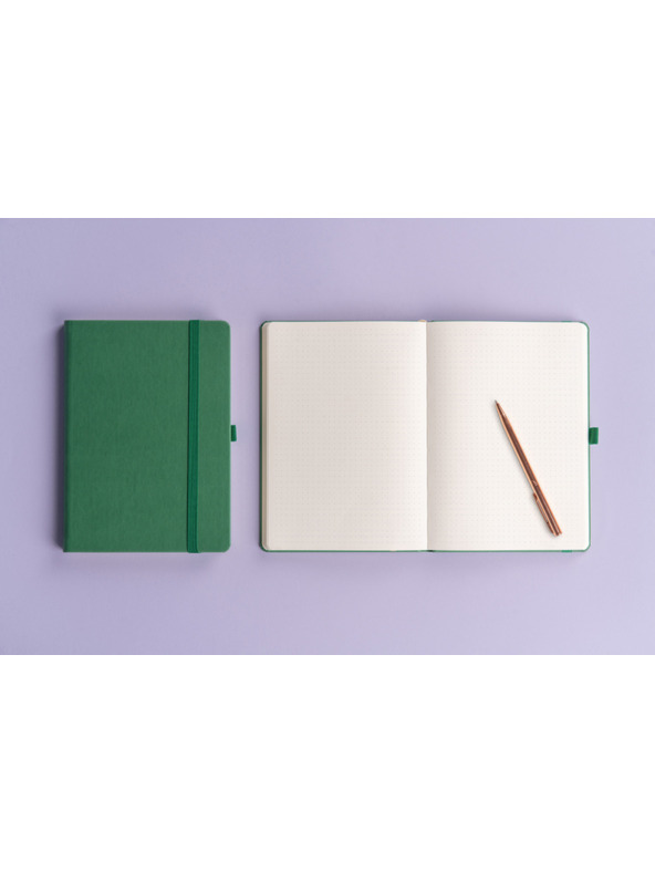 NOTIQUE NOTIQUE Poznámky, zelený, bodkovaný, 15 x 21 cm