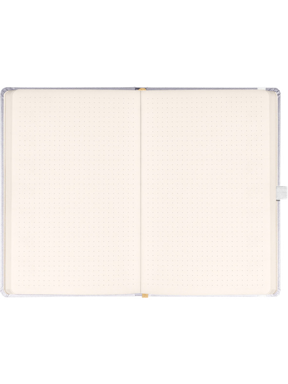 NOTIQUE NOTIQUE Notes Balacron, strieborný, bodkovaný, 15 x 21 cm