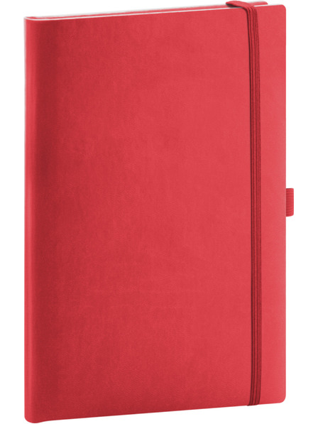 NOTIQUE NOTIQUE Poznámkový blok, červený, lemovaný, 15 x 21 cm