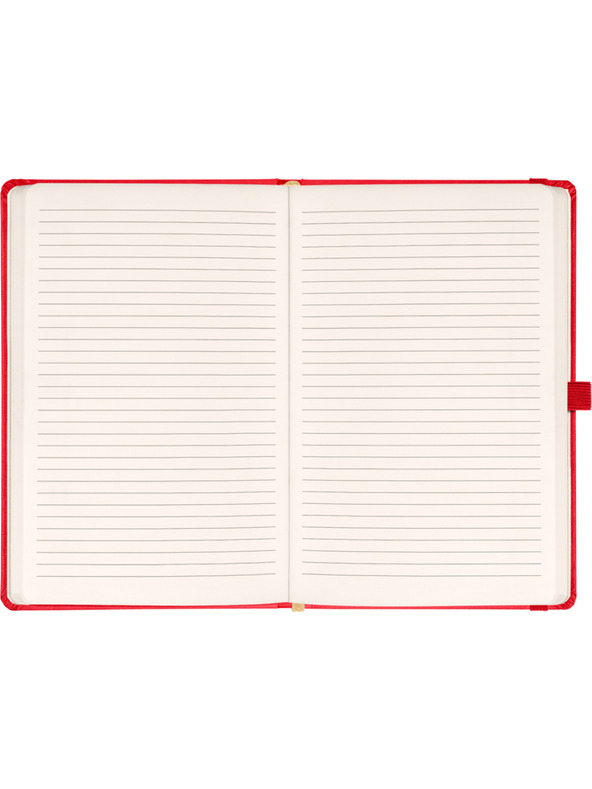 NOTIQUE NOTIQUE Poznámkový blok, červený, lemovaný, 15 x 21 cm