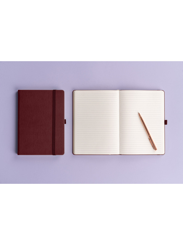 NOTIQUE NOTIQUE Notes Aprint Neo, bordová, s podšívkou, 15 x 21 cm