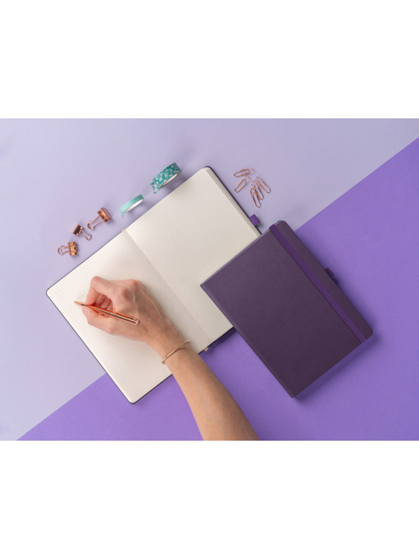 NOTIQUE NOTIQUE Notes Aprint Neo, fialová, bodkovaná, 15 x 21 cm