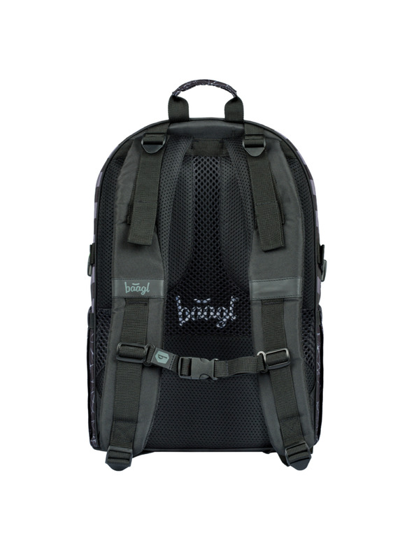 BAAGL  Čierny školský batoh Skate Wednesday Nevermore Baagl