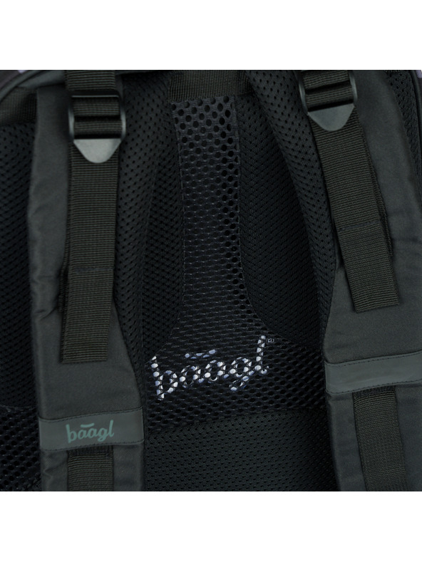BAAGL  Čierny školský batoh Skate Wednesday Nevermore Baagl