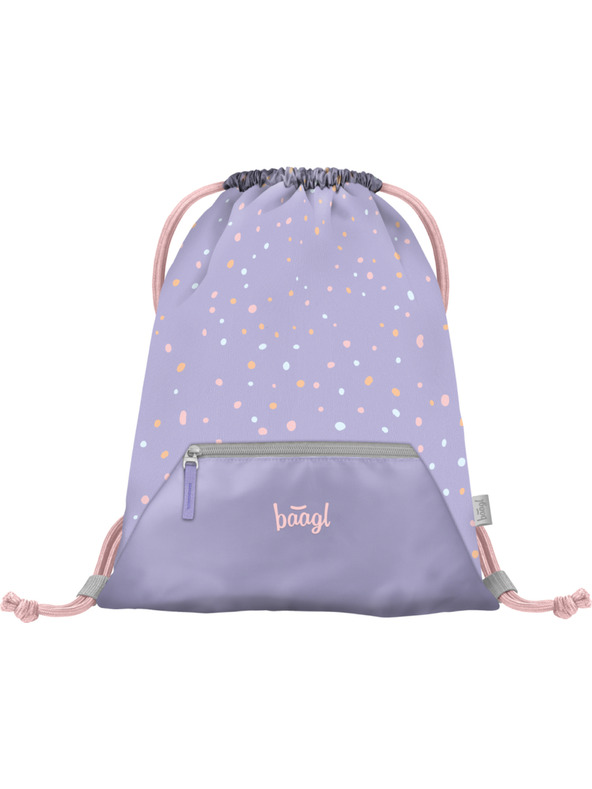 BAAGL  Fialová taška s vreckom Domáce zvieratá Baagl