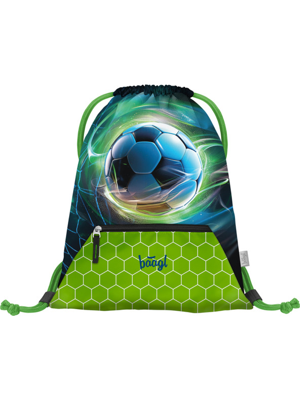 BAAGL  Modrá taška s vreckom Futbalová lopta Baagl