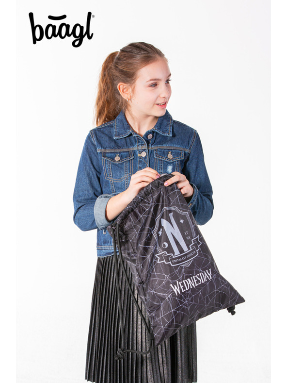 BAAGL  Čierny batoh Wednesday Nevermore Baagl