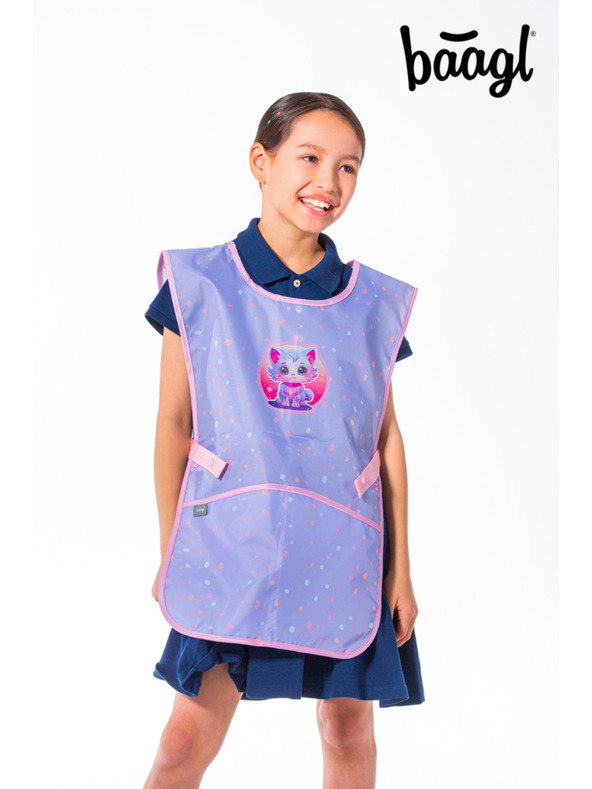 BAAGL  Fialová detská zástera Domáce zvieratá Baagl